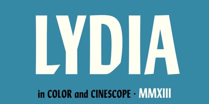 Lydia Font Poster 1